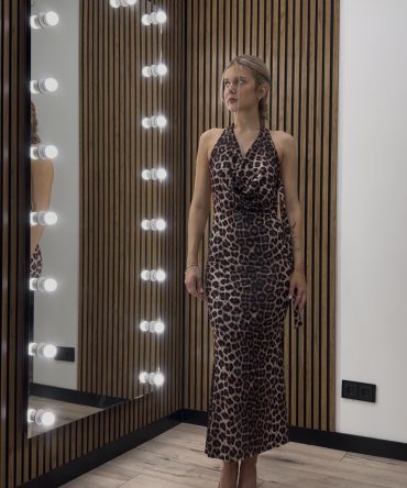 Leopardo Rašto Suknelė
