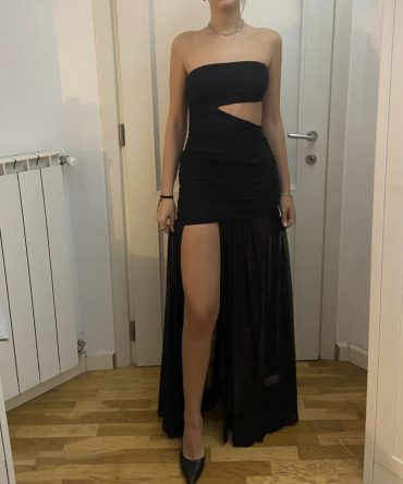 Asimetrinė Midnight Siren Suknelė